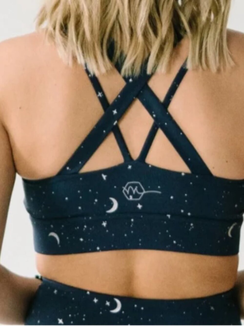 Maven Thread Criss Cross Sports Bra Navy Moons🌛XL